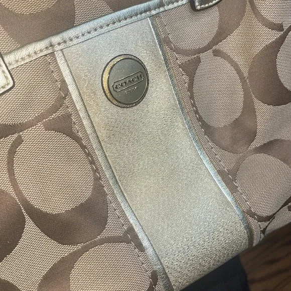 Gold coach purse